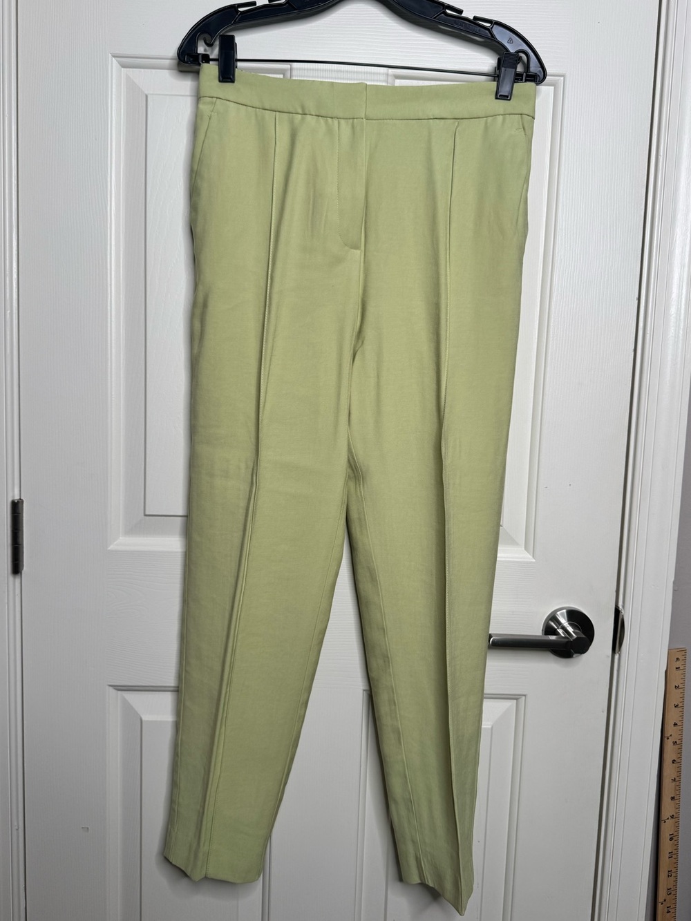 NWT MNG Mango Light Green Dress Pants Straight Leg Size M